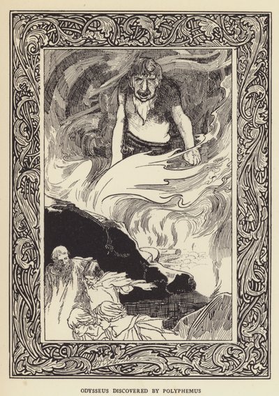 Odysseus opdaget af Polyphemus af Sir John Charles Robinson