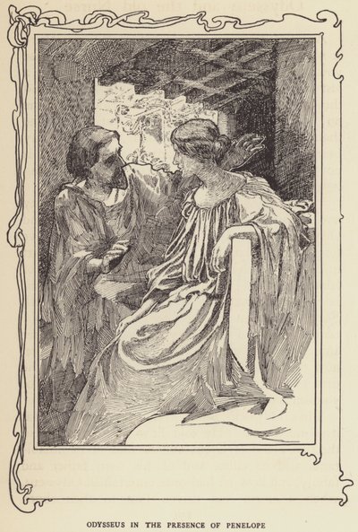 Odysseus i nærværelse af Penelope af Sir John Charles Robinson