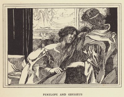 Penelope og Odysseus af Sir John Charles Robinson