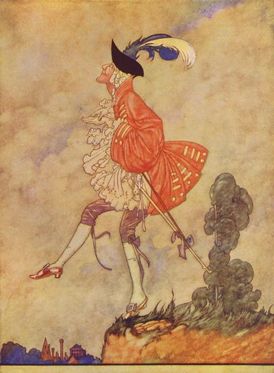 Stolthed går forud for fald (farvelitografi) af Charles Robinson