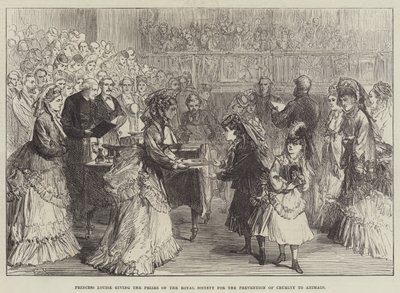 Prinsesse Louise giver Royal Societys priser til forebyggelse af dyremishandling af Sir John Charles Robinson