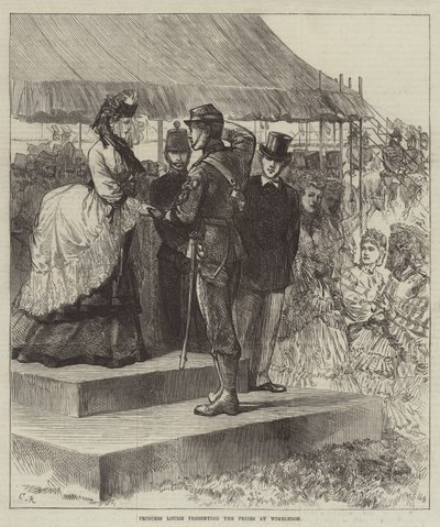 Prinsesse Louise overrækker priserne i Wimbledon af Sir John Charles Robinson