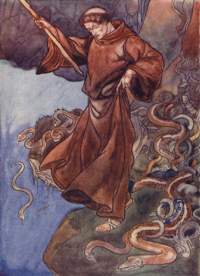 St Patrick befrier Irland for slanger af Charles Robinson