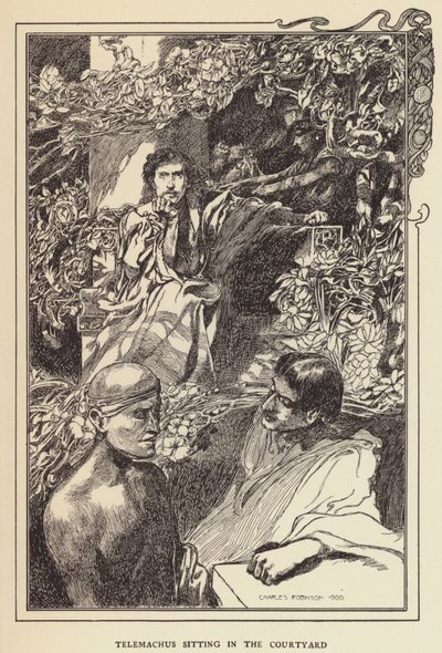 Telemachus sidder i gården af Sir John Charles Robinson