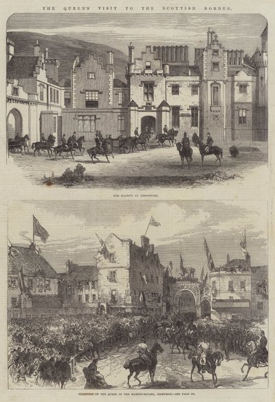 Dronningens besøg ved den skotske grænse af Sir John Charles Robinson