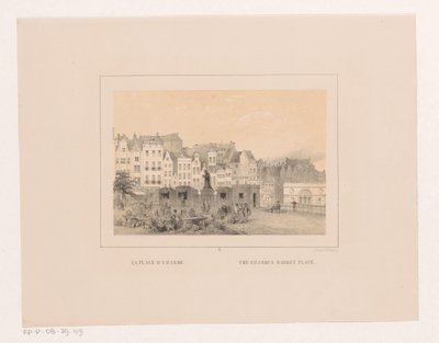 Udsigt over Grotemarkt i Rotterdam La place d