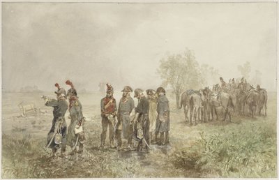 Møde for franske officerer i Holland, 1793 af Charles Rochussen