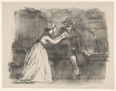 Scene fra scenedramaet The Child Robber Meddelelser om balletter og skuespil opført i Amsterdam City Theatre (serietitel) af Charles Rochussen