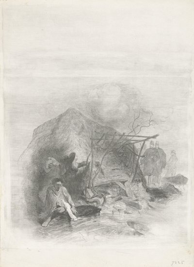 Ofre for oversvømmelseskatastrofen i 1855 Flood disaster 1855 (serietitel) af Charles Rochussen