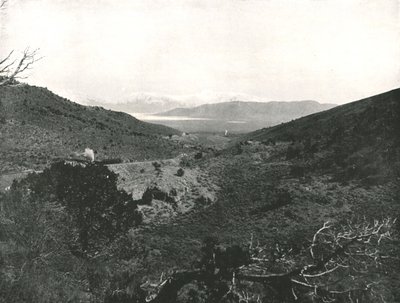 Utah Lake fra Circle Point, Salt Lake City, USA, 1895. af Charles Roscoe Savage