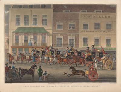 West Country Mails på Gloucester Coffee House, Piccadilly af Charles Rosenberg