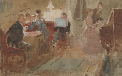 Aftenunderholdning af Charles Samuel Keene