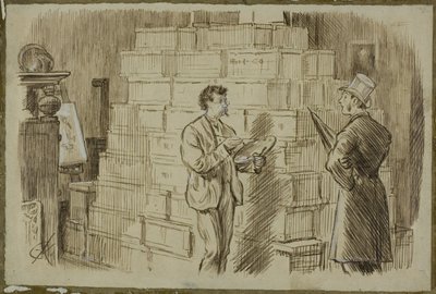 I studiet af Charles Samuel Keene