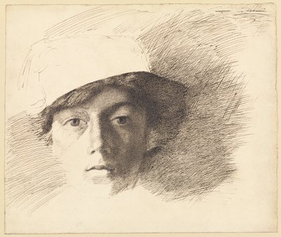 Selvportræt af Charles Samuel Keene