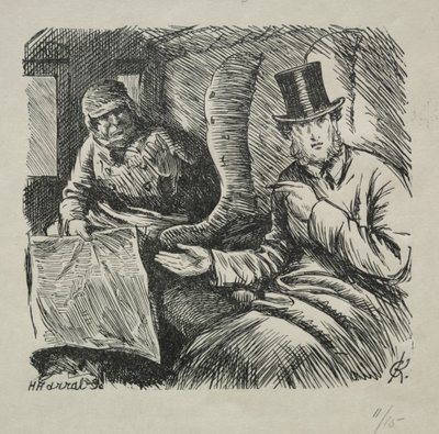 Rygning strengt forbudt, 1868. af Charles Samuel Keene