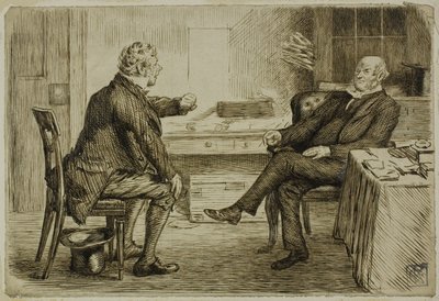 Advokat og klient af Charles Samuel Keene