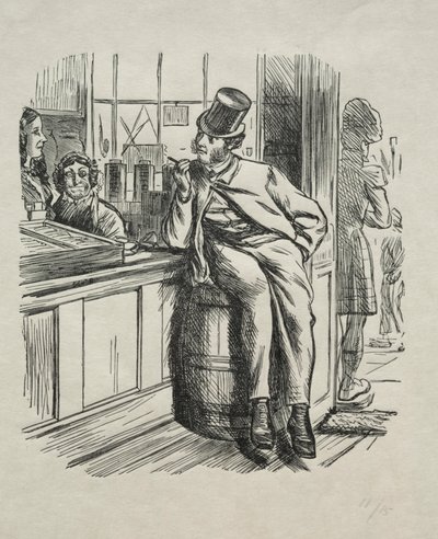 Hvad kom der af at dræbe en rig onkel en juletid, 1865. af Charles Samuel Keene