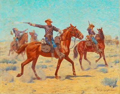 Bagvagten, 1907 af Charles Schreyvogel