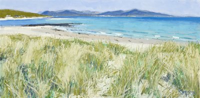 Strandgræs, Berneray, 2011 (olie på lærred) af Charles Simpson