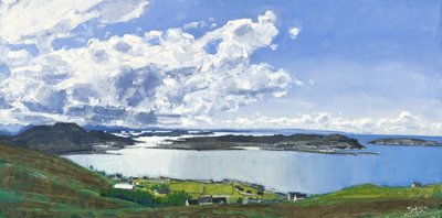 Beyond Altandhu, 2011 (olie på lærred) af Charles Simpson