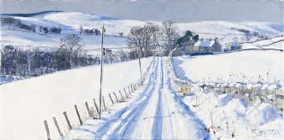 Sne, Newhall, 2010 (olie på lærred) af Charles Simpson
