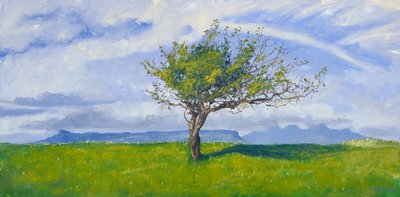 West Coast Tree, 2015 (olie på lærred) af Charles Simpson
