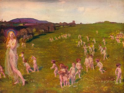 Forårets komme, 1913 af Charles Sims