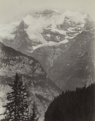 Jungfrau, Udsigt fra Mürren, Schweiz, ca. 1860