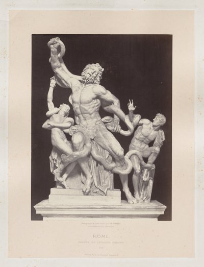 Rom: Laocoon Vatican Group, ca. 1860. af Charles Soulier