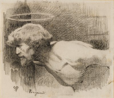 Studie til Halshugningen af Johannes Døberen, ca. 1881 (kul på tykt flødepapir) af Charles Sprague Pearce