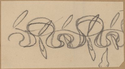 Studie til et grænsedesign af Charles Sprague Pearce