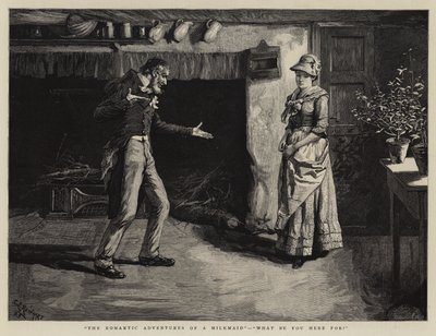 En mælkepiges romantiske eventyr, hvad er du her for af Charles Stanley Reinhart