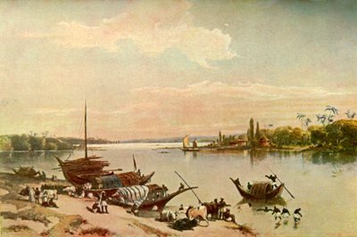 Barrackpur - På Ganges nær Calcutta, 1840