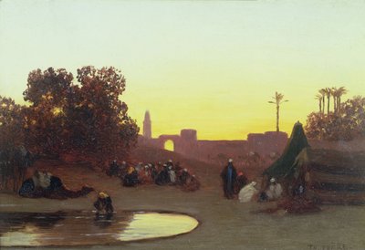 Karavanen i hvile af Charles Theodore  Frere