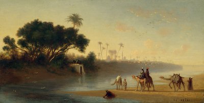 Nilen i Kairo af Charles Theodore Frere