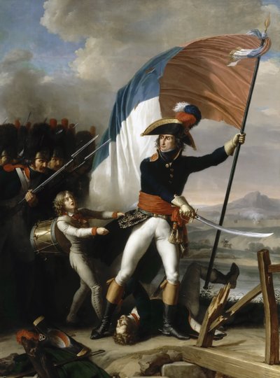 General Augereau ved Pont dArcole den 15. november 1796 af Charles Thevenin