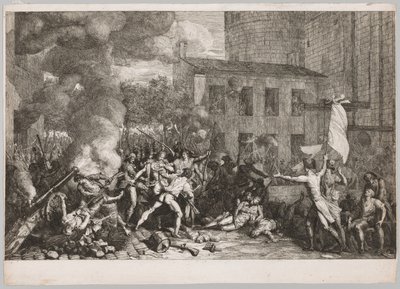 Stormningen af Bastillen, 14. juli 1789, 1790. af Charles Thevenin