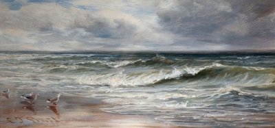 Havbølger, 1880. af Charles Thomas Burt