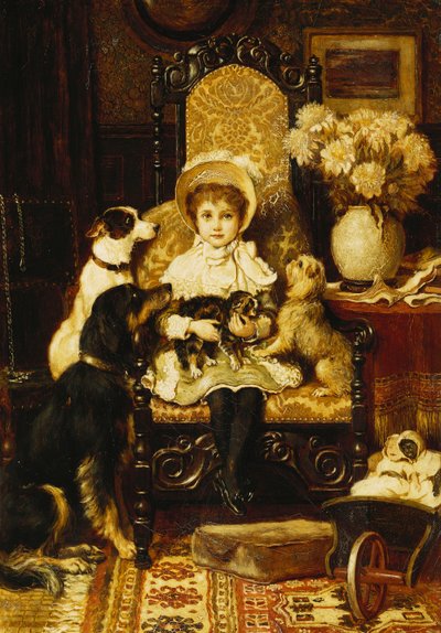 Doddy og hendes kæledyr, af Charles Trevor Garland