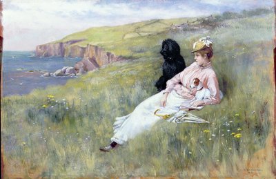 Sea Dreams, 1888 (panel) af Charles Trevor Garland