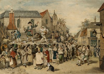 En messe i Woodstock, 1838 af Charles Turner