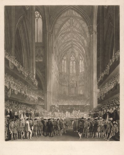 Kroningen af kong Georg IV i Westminster Abbey af Charles Turner
