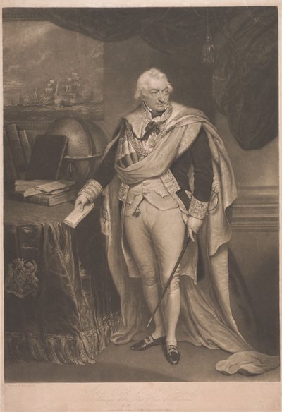John, greve af St. Vincent, admiral af den røde flåde af Charles Turner