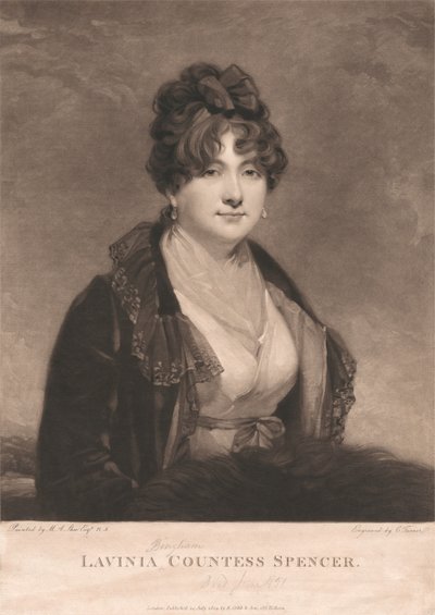 Lavinia Bingham, grevinde Spencer af Charles Turner