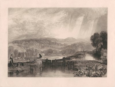 Mere Park fra Rivers of England af Charles Turner