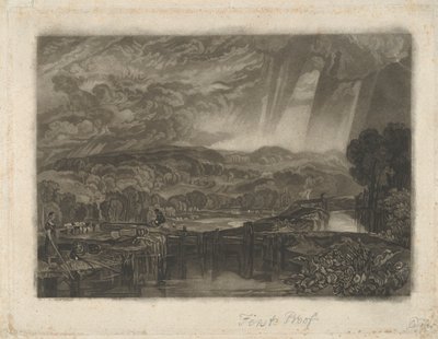 More Park, nær Watford, ved floden Colne af Charles Turner