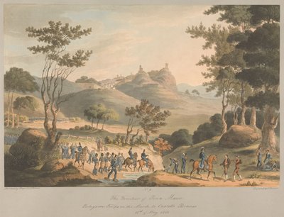 Nr. 9 Pina Macors grænseområde. Portugisiske tropper på march mod Costello Branco, 18. maj 1811 af Charles Turner
