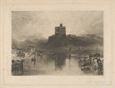 Norham Castle, ved floden Tweed af Charles Turner