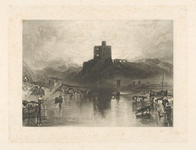 Norham Castle, ved floden Tweed af Charles Turner