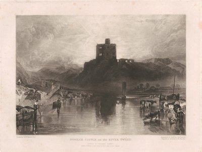 Norham Castle ved floden Tweed af Charles Turner